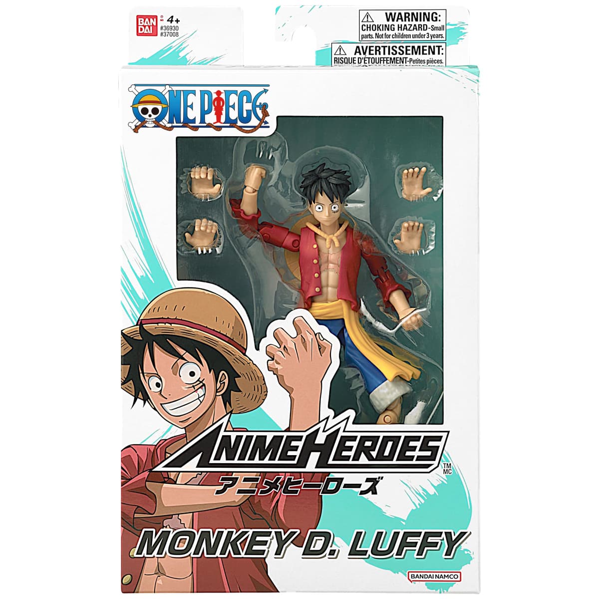 BANDAI Figura Anime Heroes de Luffy One Piece de 17 cm, Multicolor (Modelo 37008) - Coleccionable — view 4
