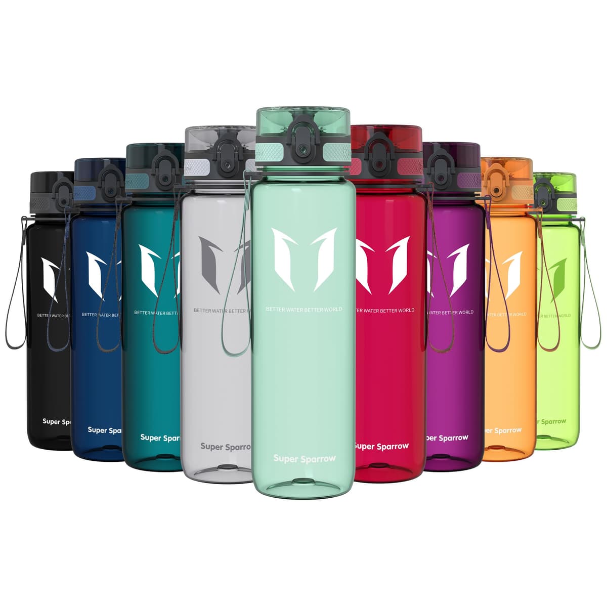 Super Sparrow Botella de Agua Deportiva -350ml & 500ml & 750ml & 1000ml - Sin BPA — view 19