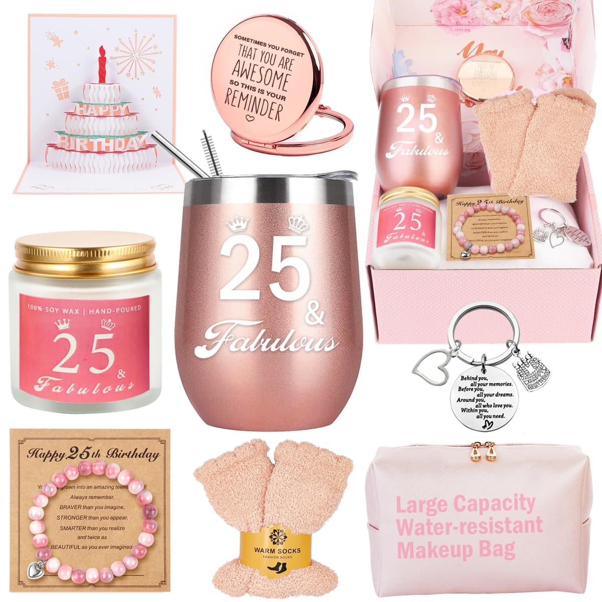 Awfrky Birthday Gifts for Women, Birthday Gift Box Set for Woman Best Friends Female Sister Mom Daughter Wife Her Girlfriend Coworker Bestie, Unique Gifts for Women — view 21