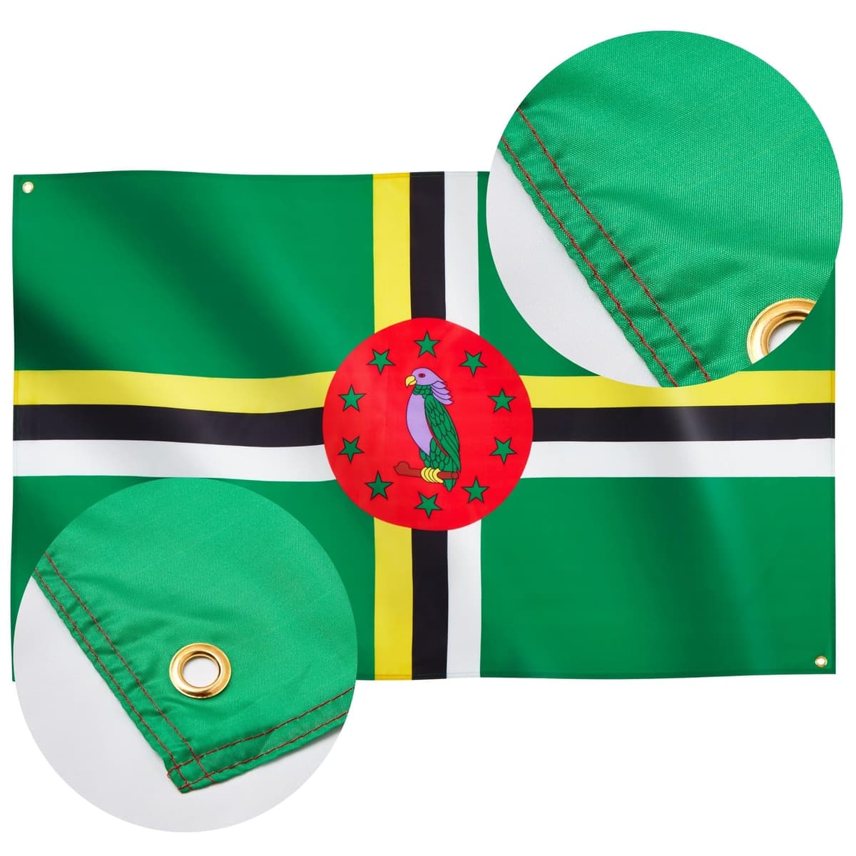Runesol Cornwall Flag - 91x152cm, 3ft x 5ft, Cornish Flag, 4 Grommets, Eyelet in Every Corner, Premium Quality, Inside & Outside Use, Vivid Colours — view 349