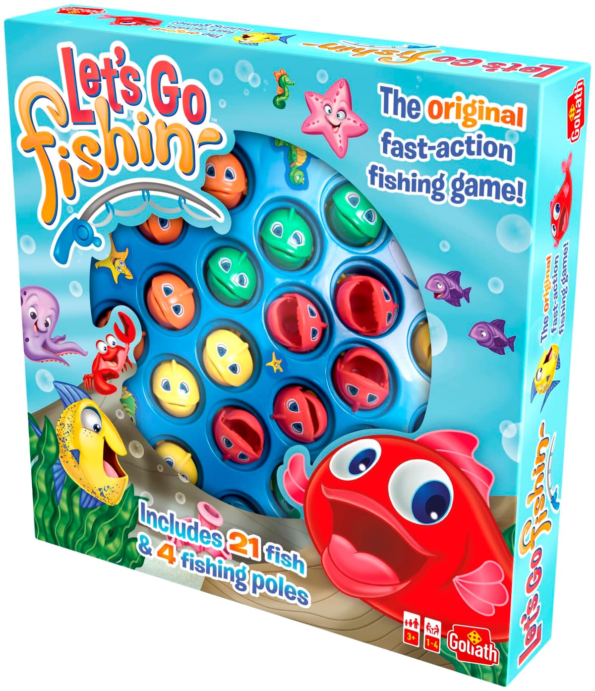 Goliath - LET'S GO FISHIN' - Toys Children 3 Years - Original Fishing Game for Children- Suitable as a Gift for Boy and Girl -Stimulates Reflections - With Fish and Fishing Rod — view 8