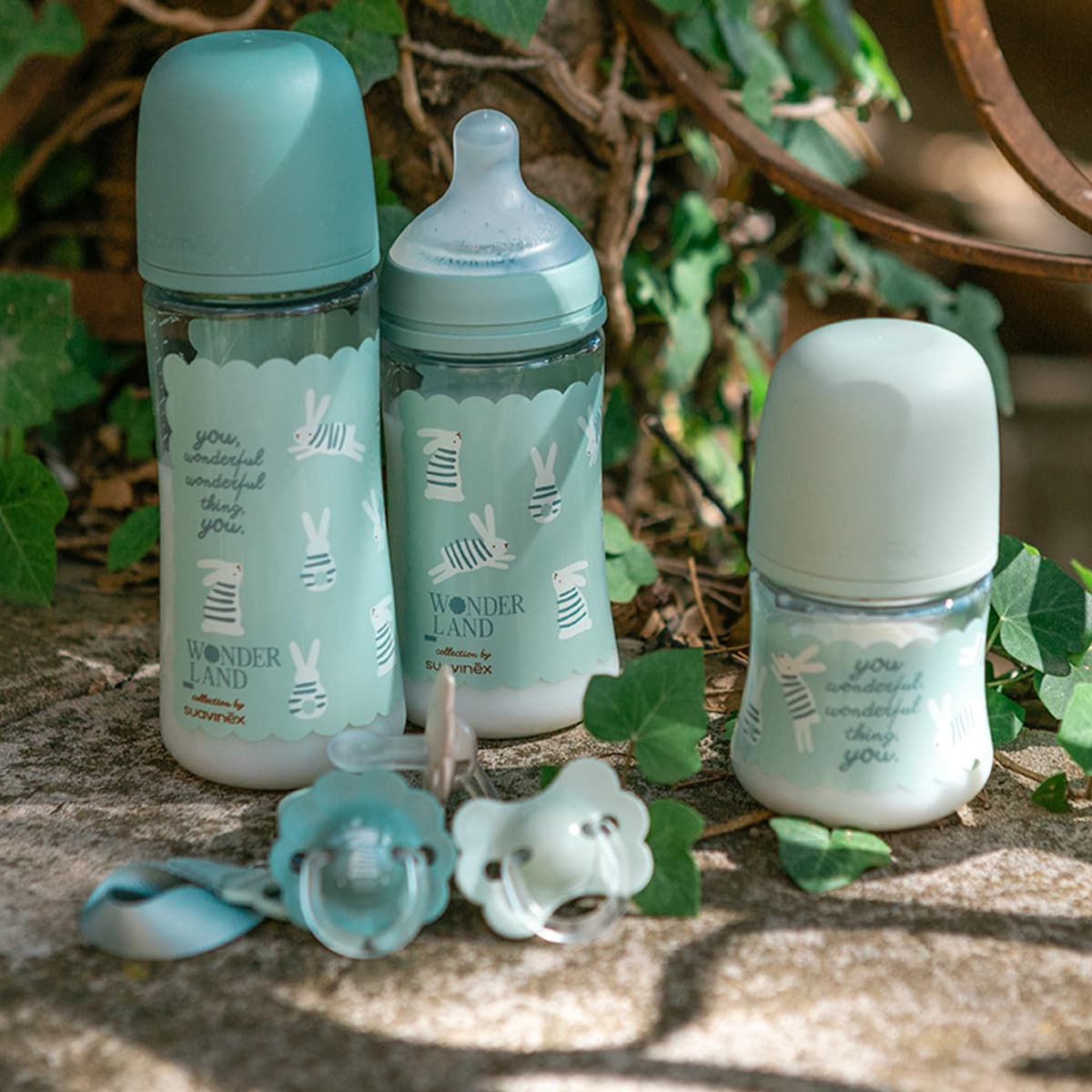 Suavinex, Biberón de 360 ml, con Tetina Fisiológica SX Pro de Silicona, con válvula Anticólico, de Flujo Denso (L), para Líquidos Densos, Apto Papillas Líquidas. Bebés +6 Meses. Wonder, Verde — view 2
