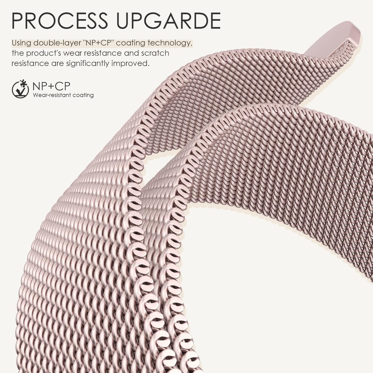 Original Milanese Loop Compatible with Apple Watch Straps 38mm 40mm 41mm 42mm 44mm 45mm 46mm 49mm Women & Men, Magnetic Clasp Adjustable Metal Bands for iWatch Series 11 10 9 8 7 6 5 4 2,Ultra 3,SE 3 — view 3