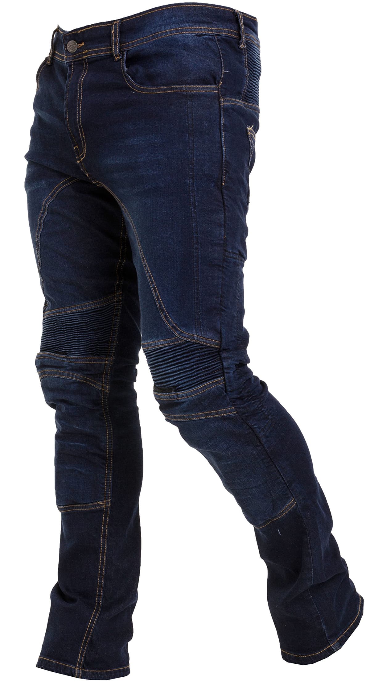 Men's Motorcycle Jeans Aramid Protective Linning Motorbike Denim Jeans Riding Pants with Removable Armour Biker Trousers for Men — view 5