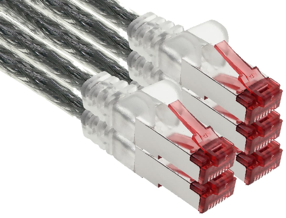 1aTTack.de - 1x 10m CAT6 patch cable S/FTP PIMF shielding CAT.6 RJ45 network cable Ethernet cable DSL LAN router switch modem patch panel - blue - 1 piece — view 31