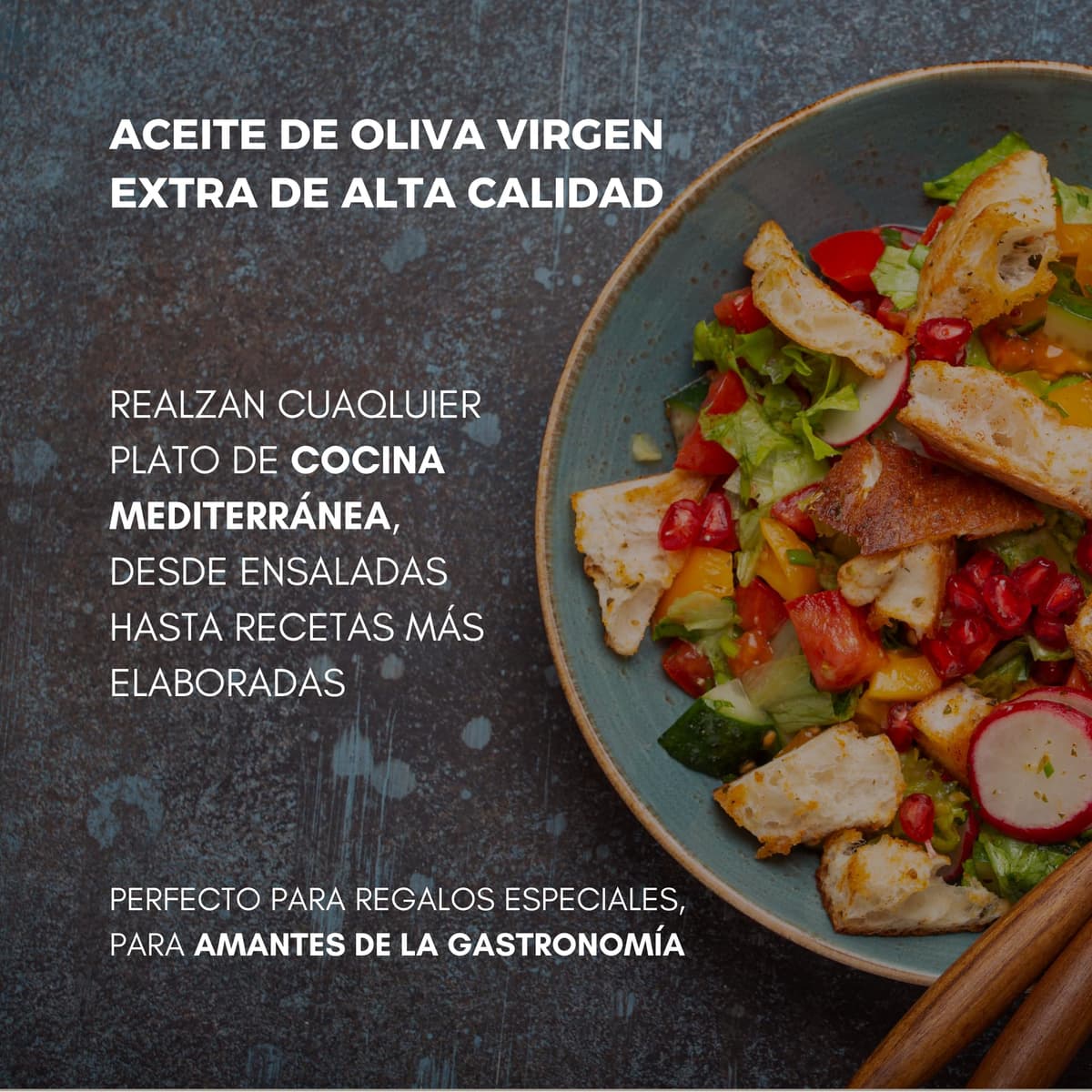La Chinata Estuche 4 Condimentos con AOVE | Selección de Aceites de Oliva Virgen Extra Aromatizados (Albahaca, Guindilla, Boletus y Ajo) | Pack Gourmet | Regalos | 4x100ml — view 3