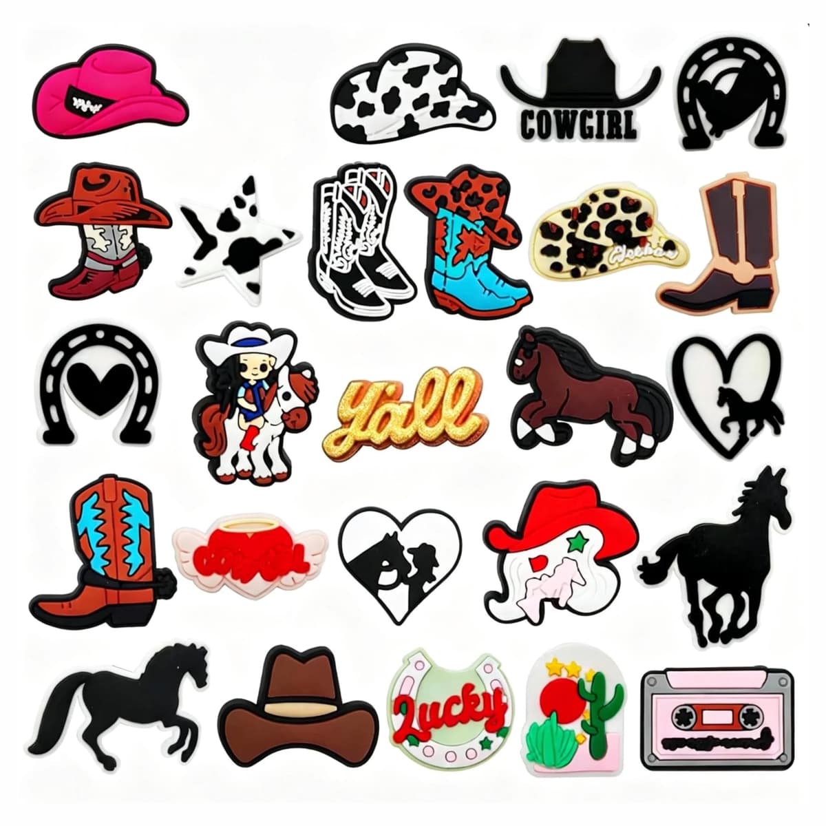 RowGlow 37pcs Zapatos Charm Pins Adornos Para Croc Shoe Charm Accesorios Diy — view 19