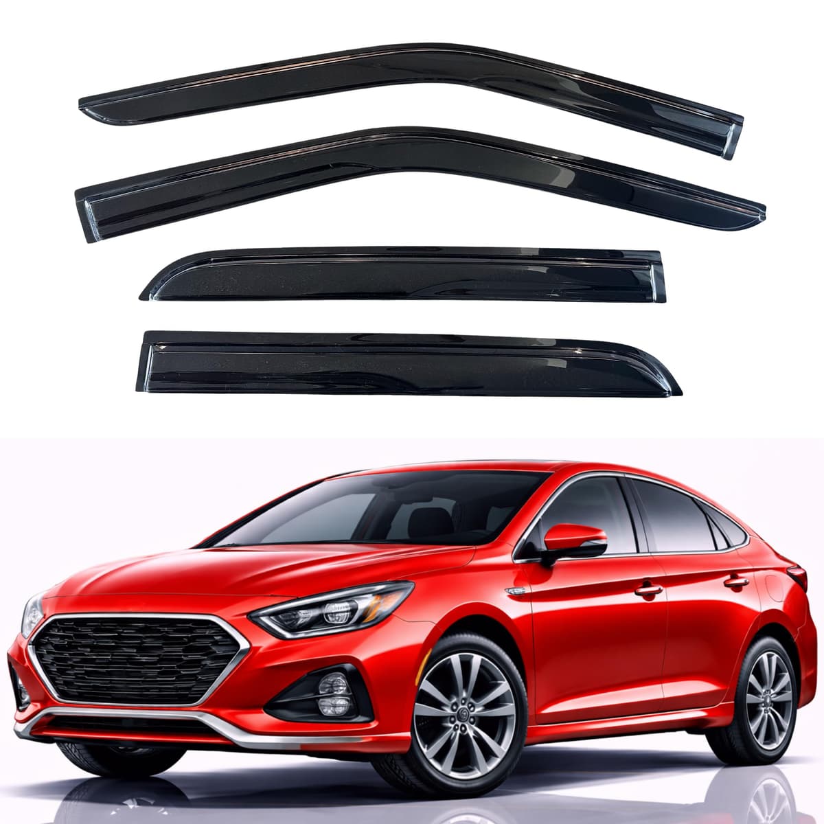 KPY Rain Guards Fit for 2006-2013 Lexus IS250 IS350, Out-Channel Window Visors Vent Wind Deflectors 4PC, Car Accessories for 06-13 Lexus is Series — view 57