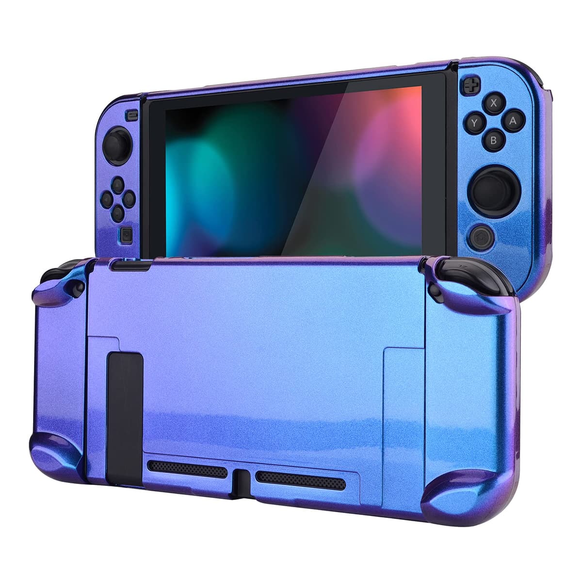 eXtremeRate PlayVital Funda para Nintendo Switch Carcasa Estuche Acoplable Protector Tacto Suave Case de Joycons Protectora Duradera Cover Cáscara para Control Switch Joycon Consola(Matcha Verde) — view 13