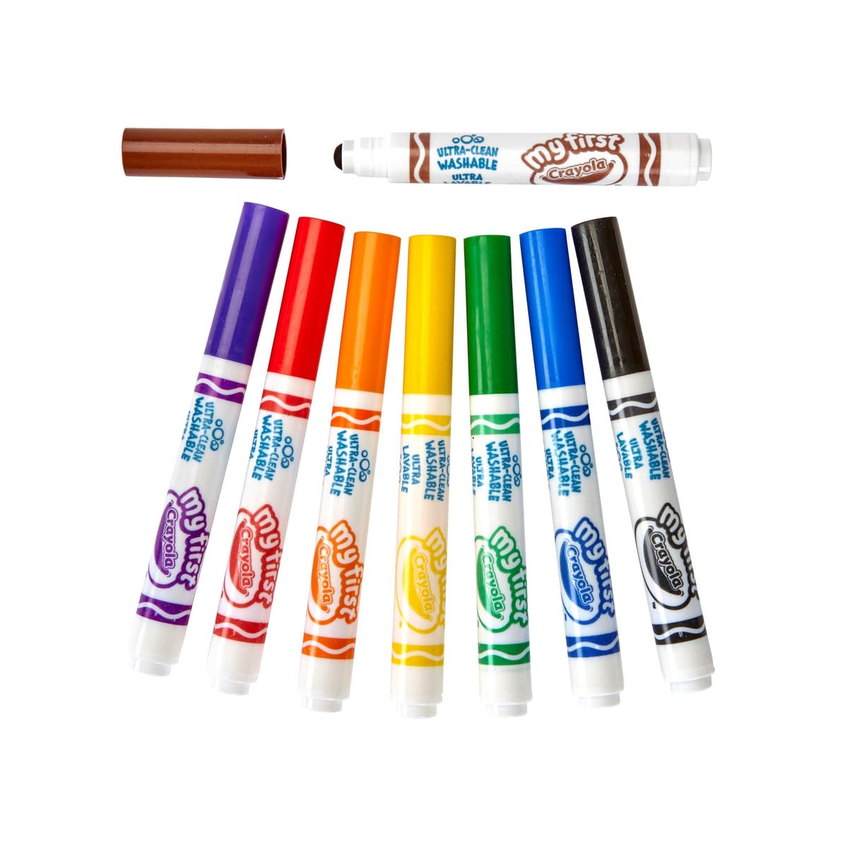CRAYOLA Mini Kids - Set de 8 Rotuladores Lavables, Segura Punta Redondeada, Ideal para la Primera Infancia - Edad Recomendada: 12 Meses, 8324 — view 4