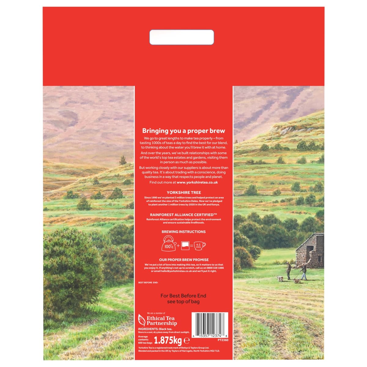 Yorkshire Tea, Total 600 Tea Bags, (Pack of 1.875 kg) — view 2
