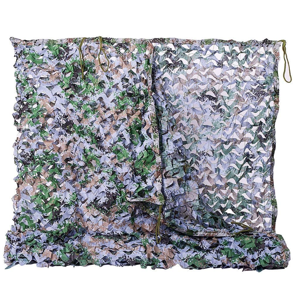 NINAT Red de Camuflaje para la Caza Redes de Camuflaje Militar el Camuflaje Cubre Objetos Decorar Acampar y Dar Sombra 1x2M,2x3M,1.5x4M,2x5M,2x6M,2x8M,3x3M,3x6M,4x5M,4x6M,5x5M,6x6M — view 11
