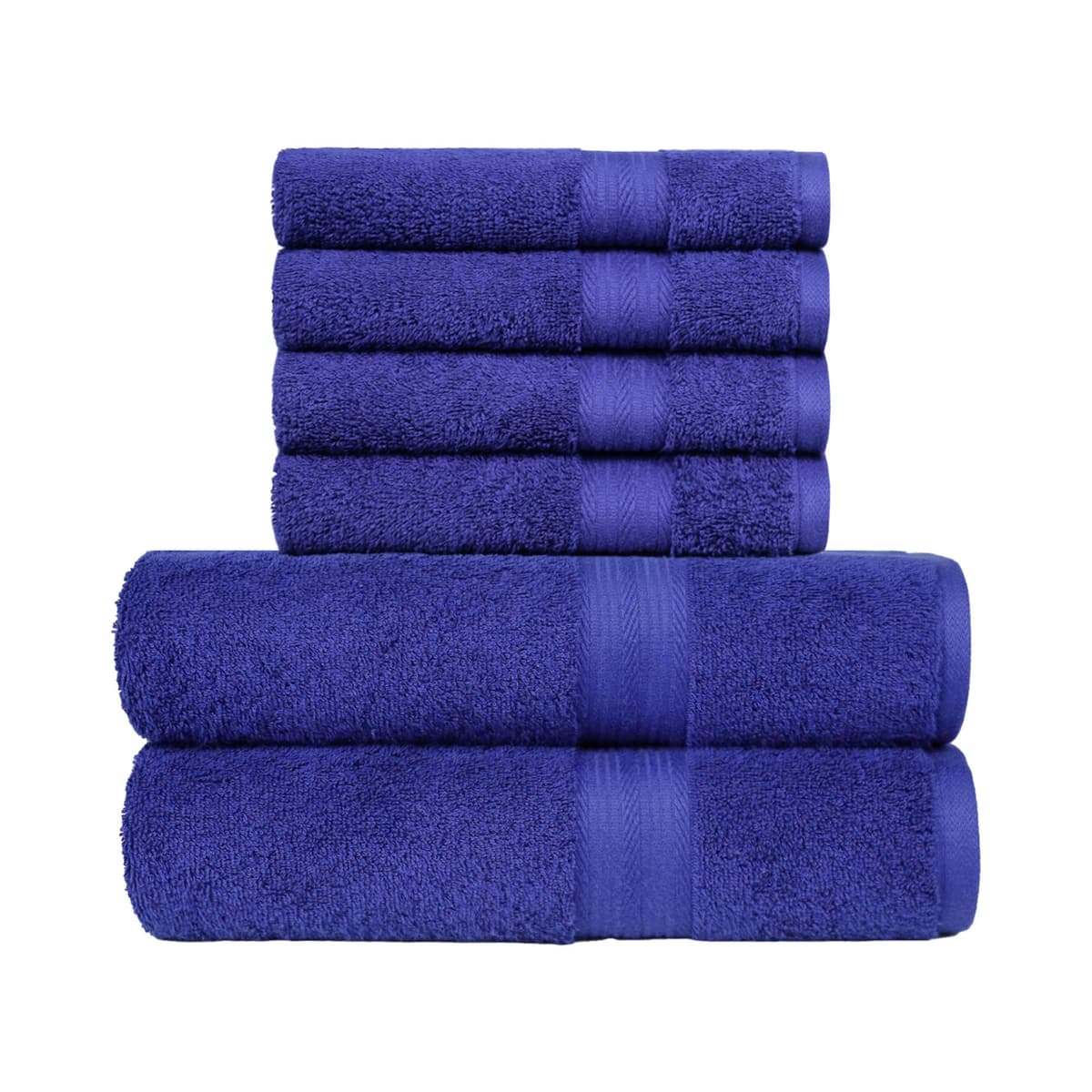 Amazon Basics Juego Toallas Baño Completo 100% Algodón 2 Toallas Baño + 2 Mano, Negro, Pack 4 Unidades — view 14