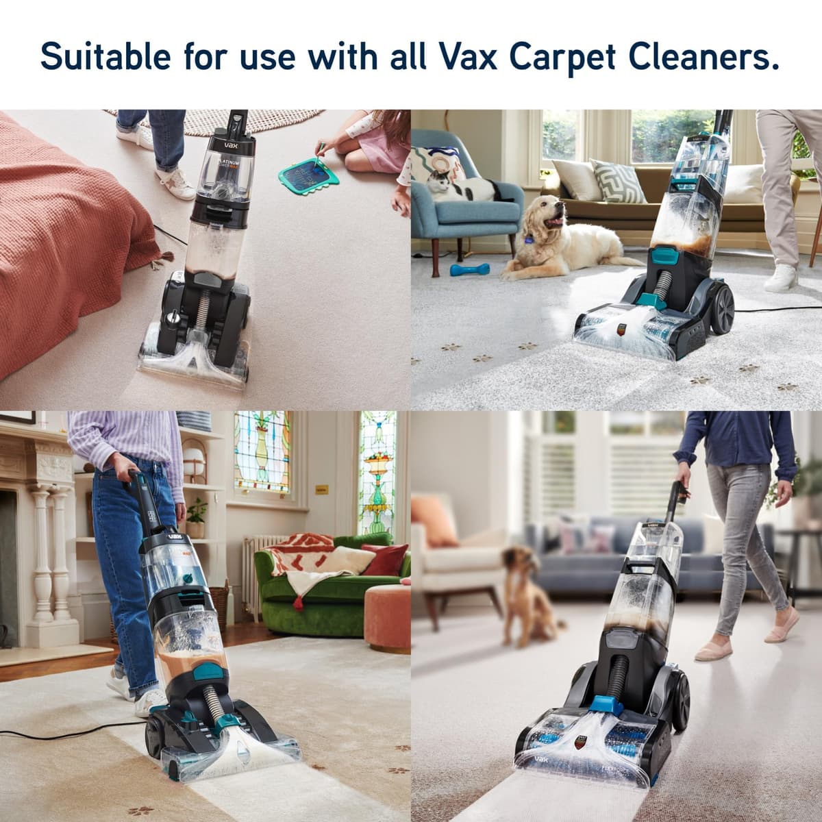 Vax Original 1.5L Carpet Cleaner Solution, Stain Remover Shampoo, Rose Burst Scent, Suitable for Everyday Cleaning, 1-9-142055, White — view 5