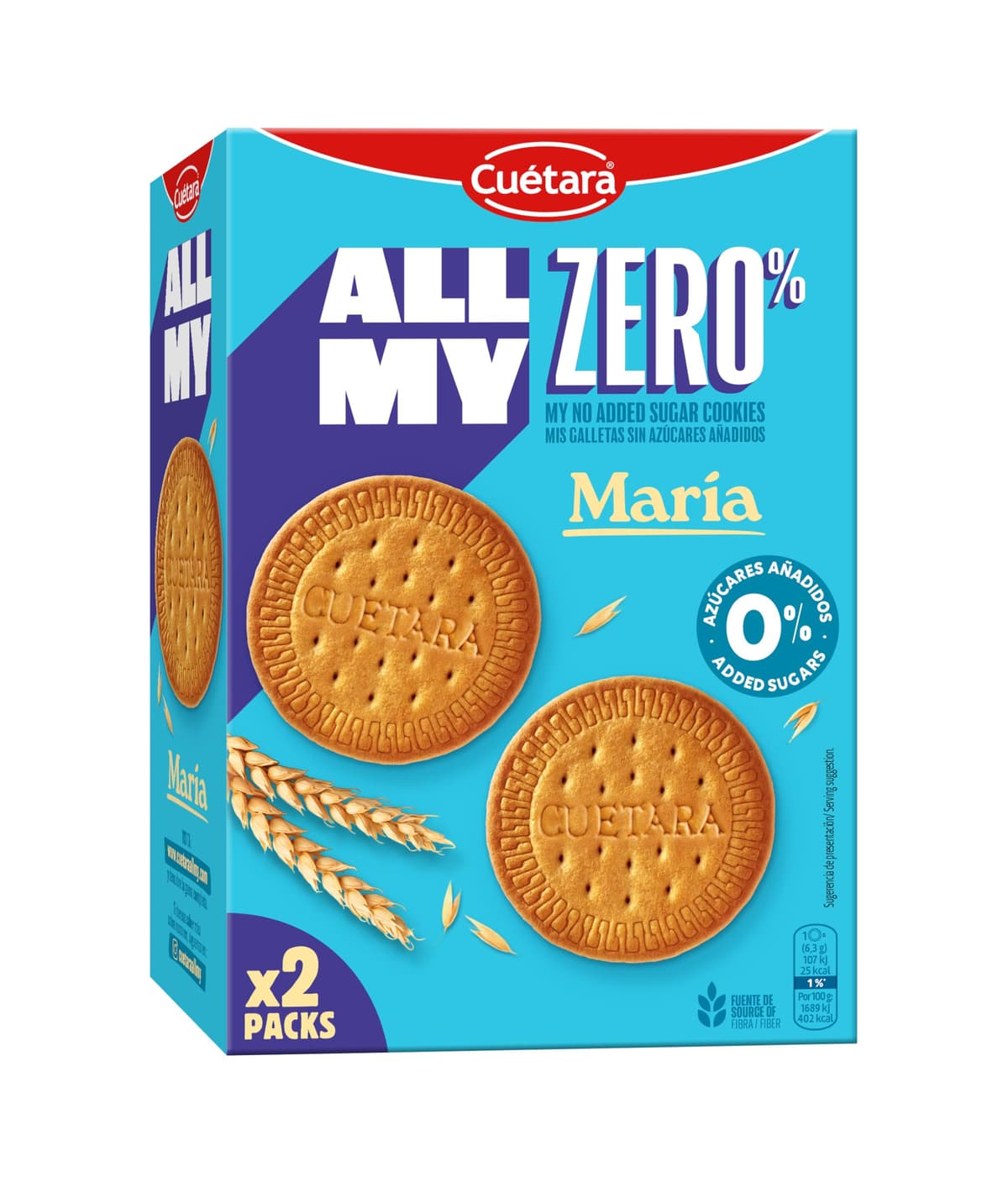 Maria Cuétara 0% azúcares 400g