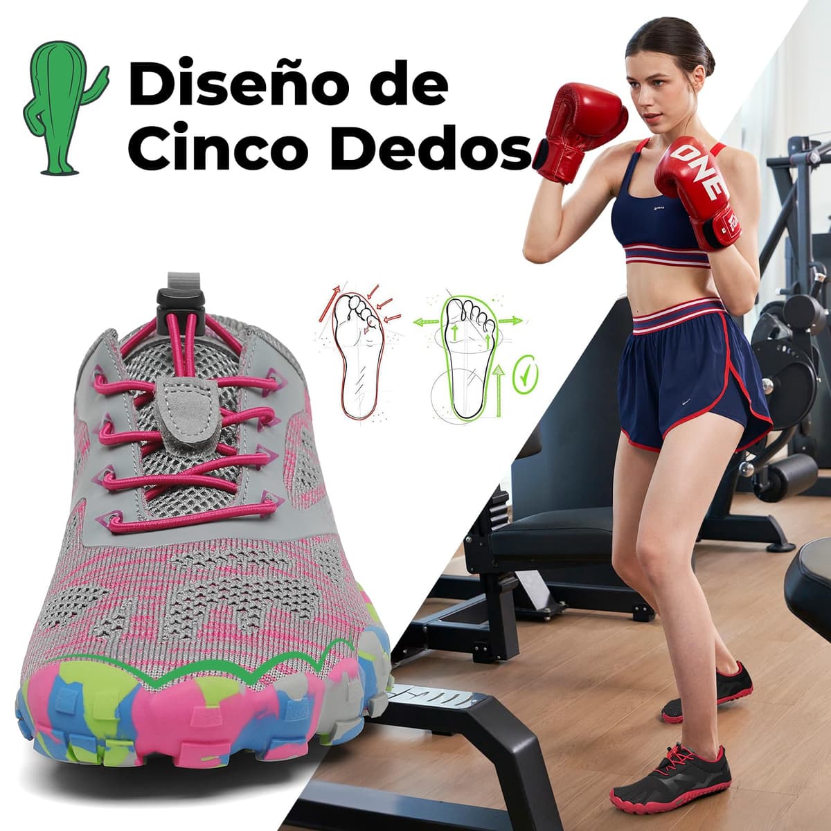 SAGUARO Barefoot Zapatillas Minimalista Ligera Zapatillas de Trail Running para Zero Drop Soles, Gr.36-48 — view 3