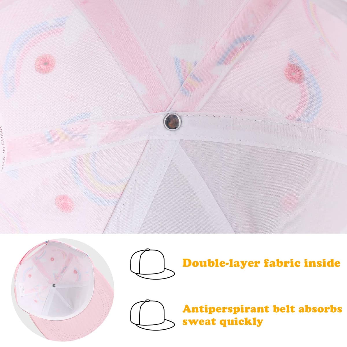 Pesaat Summer Baby Baseball Caps Toddler Sun Hat for Boys Girls Adjustable Kids Trucker Hats — view 5