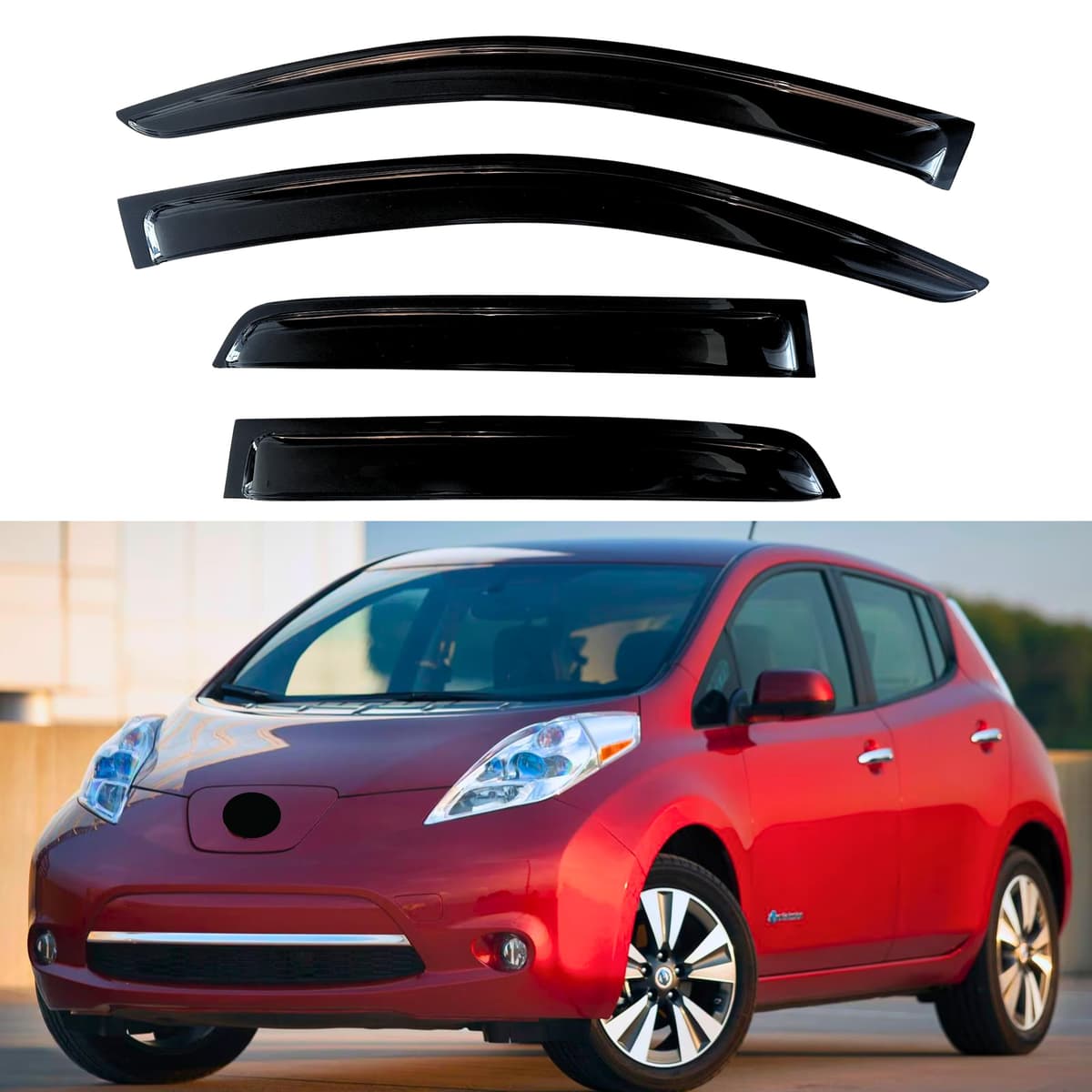 KPY Rain Guards Fit for 2006-2013 Lexus IS250 IS350, Out-Channel Window Visors Vent Wind Deflectors 4PC, Car Accessories for 06-13 Lexus is Series — view 83