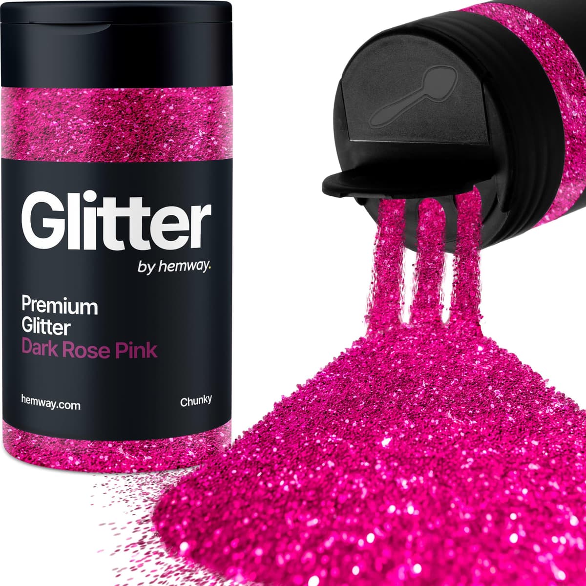 Light Rose Gold Glitter Shaker, 130g Ultrafine Glitter, Crafts 1/128" Metallic Flake Light Rose Gold Sequins, Resin & Epoxy Crafts, Decorating, Halloween, Christmas Nail, Face, Hemway — view 151