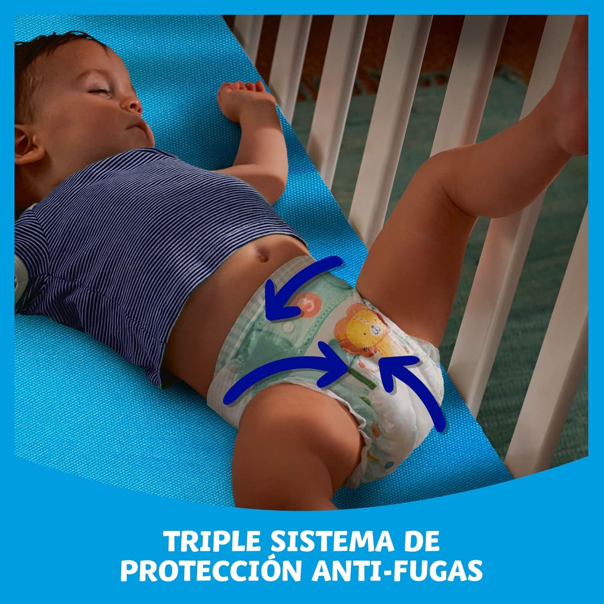 Dodot Pañales Bebé-Seco, Talla 6 (13-18 kg), 132 Pañales + Regalo de 1 Pack de 10 Toallitas Aqua Pure 99% Agua, Una Noche Hasta Un 100% Libre De Fugas, Pack mensual — view 5