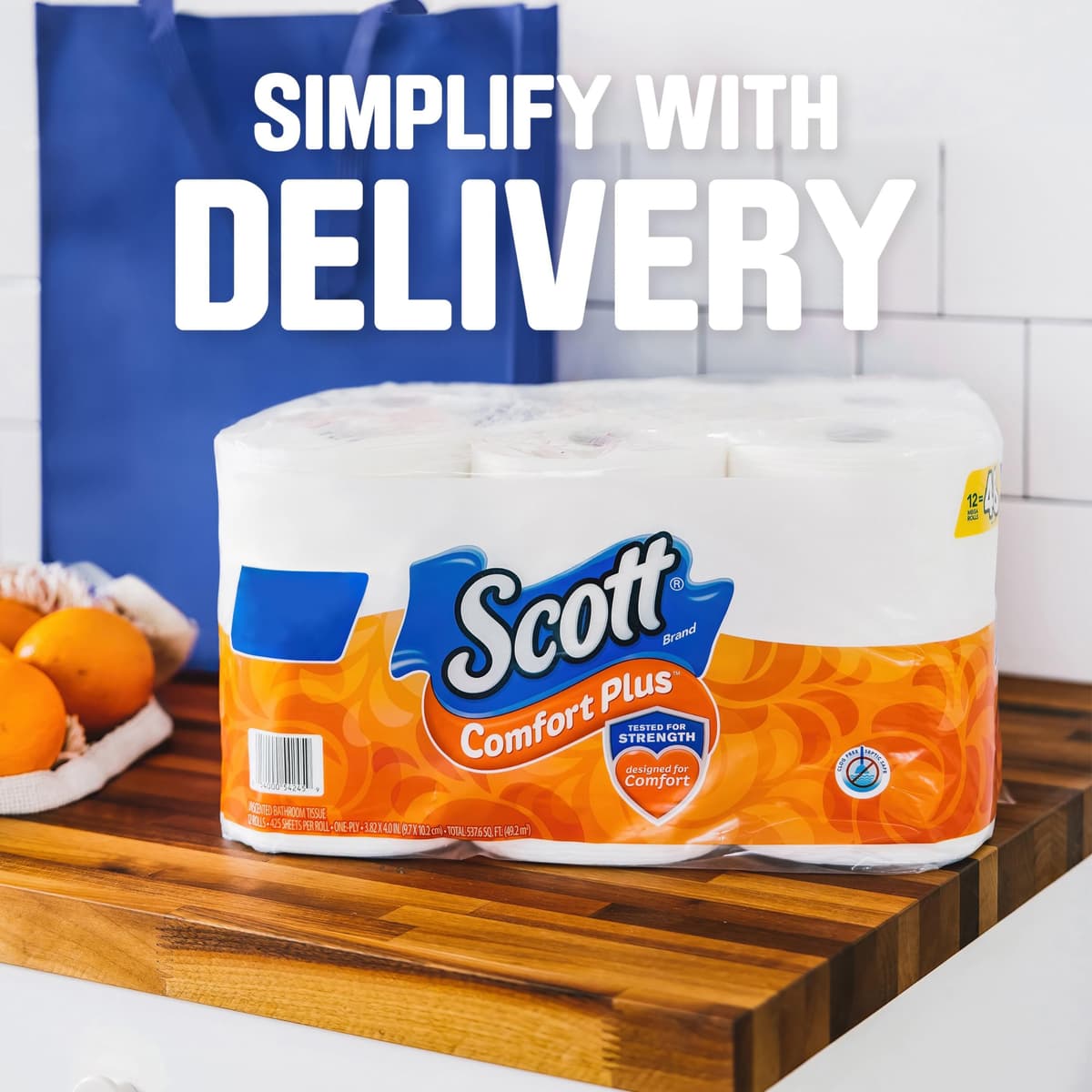 Scott Comfortplus Toilet Paper, Double Roll, Bath Tissue, 18 Count — view 51