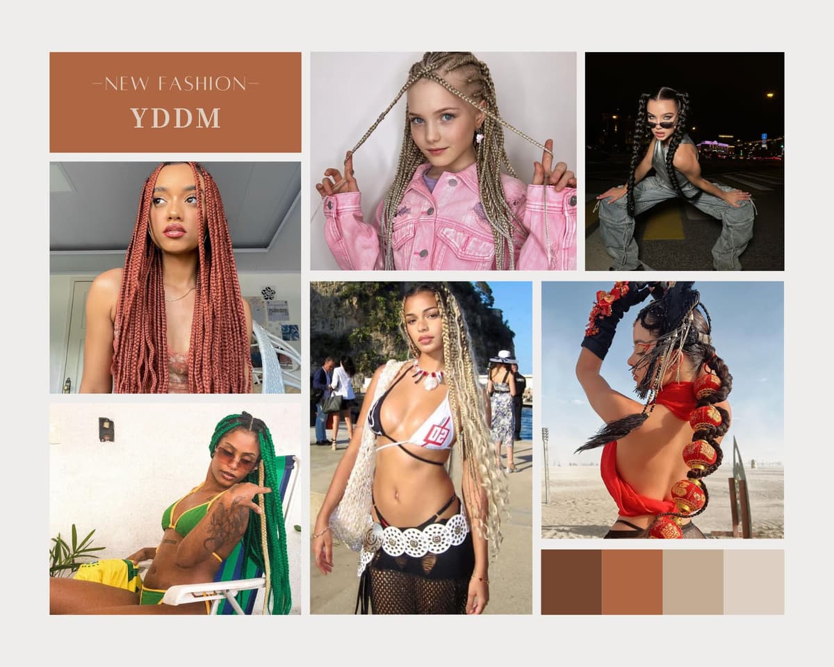 YDDM Capelli Per Treccine Africane Morado Extension Treccine Texture Yaki Easy Install per Principianti 32 Pollici 3 Pezzi Capelli Leggeri e Naturali per Box Braids, Twist e Crochet — view 37