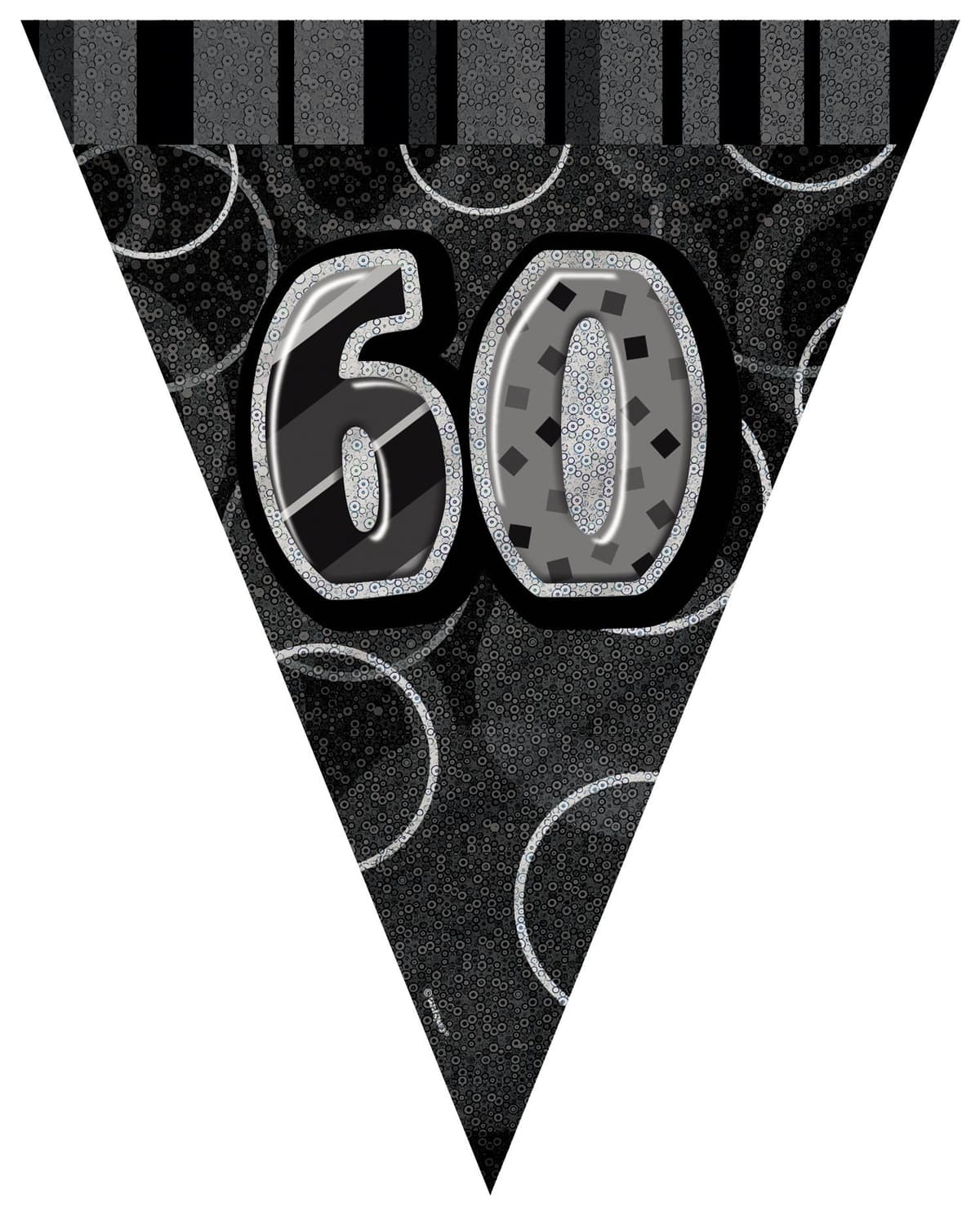 Unique Party 92068 - 9ft Foil Glitz Pink Happy 80th Birthday Banner — view 186