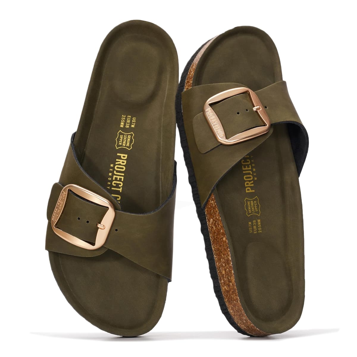 Project Cloud 100% Genuine Leather Sandals Women Dressy Beach Essentials Slides for Women Footwear - Lightweight with Memory Foam Insole Sandals for Women 2026 - Womens Slides — view 15