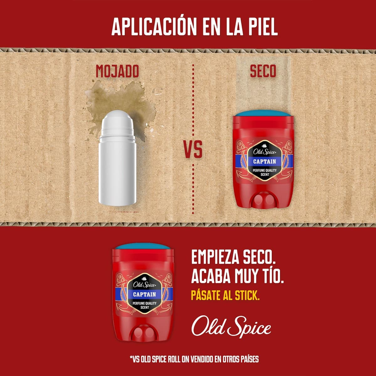 Old Spice Captain Desodorante En Barra Para Hombres 4x50 ml, Fresco 24 Horas, Todos Los Días Con Uso Diario, Perfume Duradero, Protección Contra El Mal Olor, 0% Sales De Aluminio — view 5
