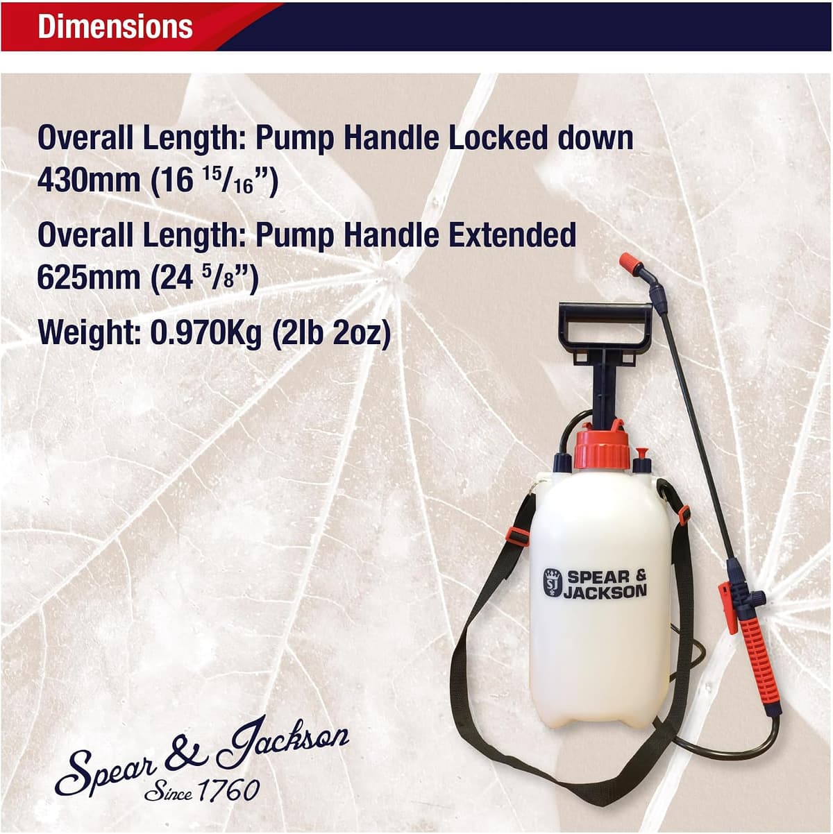 Spear & Jackson 5LPAPS 5 Litre Pump Action Pressure Sprayer — view 5