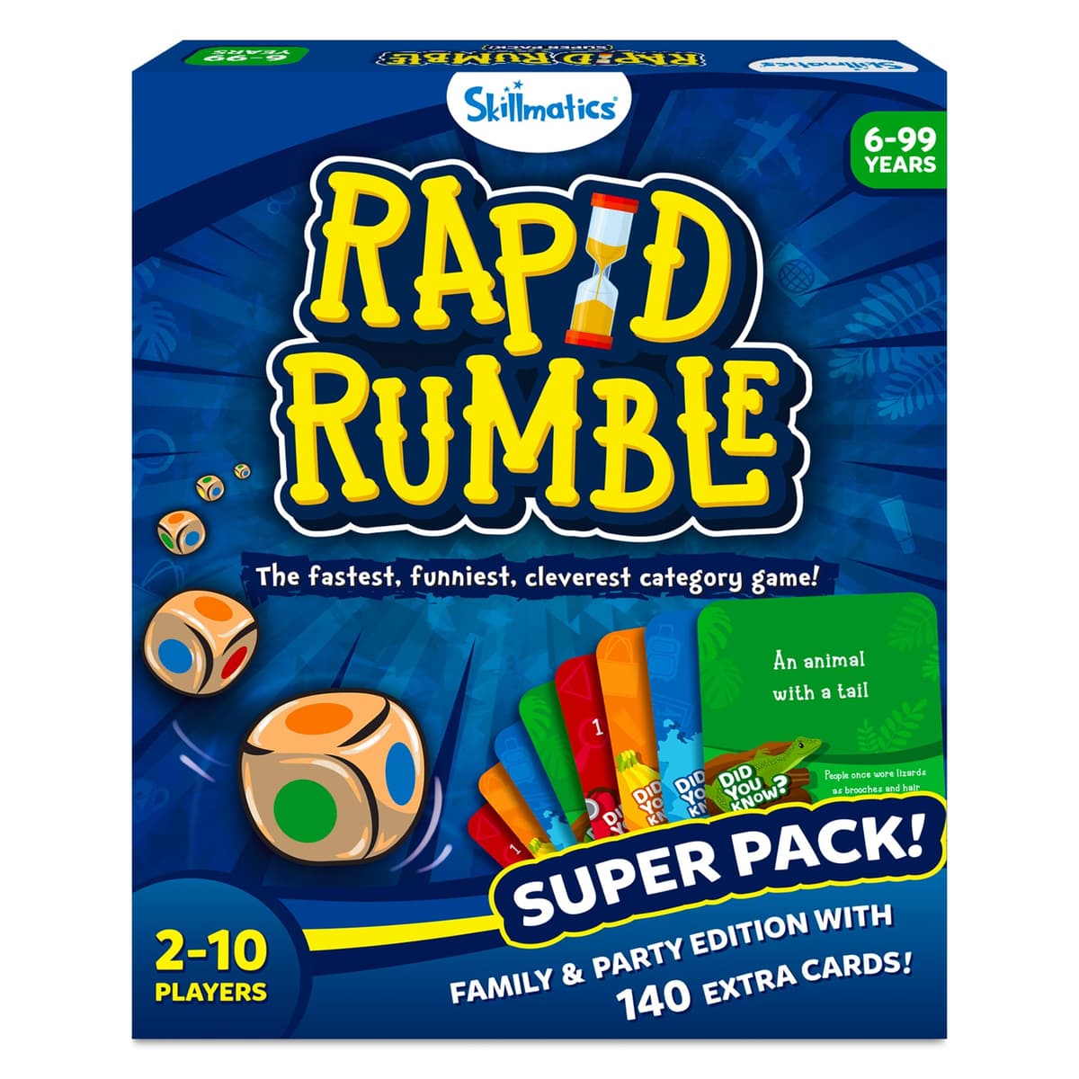 Skillmatics Rapid Rumble - Fast-Paced Board Game for Kids, Teens & Adults, Fun for Family Game Night & Educational Toy, Quick-Thinking Card Game, Gift for Ages 6, 7, 8, 9 & Up — view 10