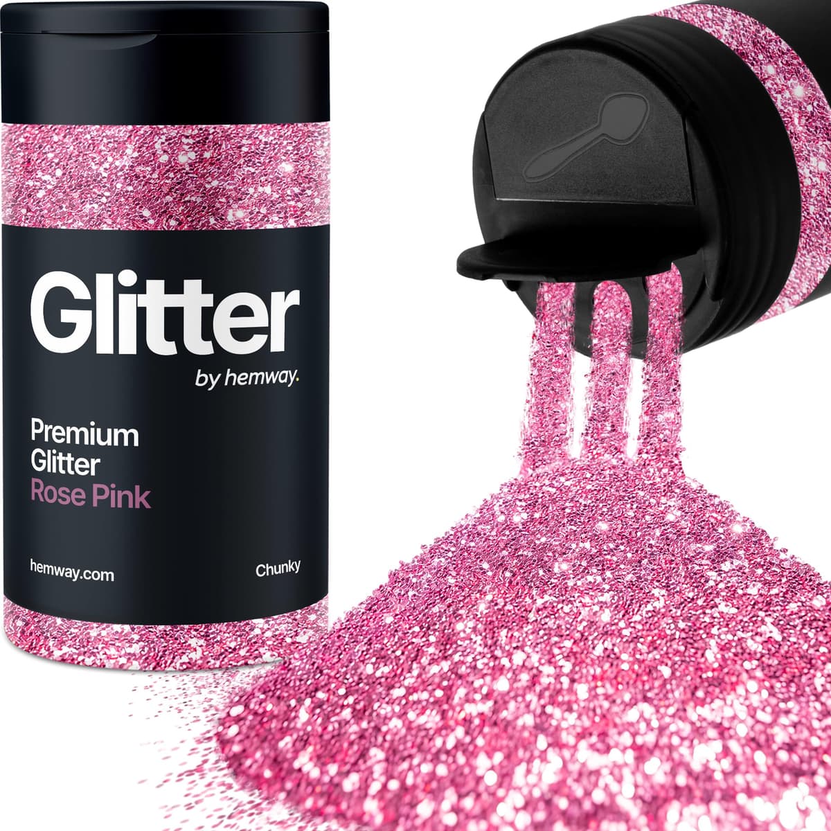 Light Rose Gold Glitter Shaker, 130g Ultrafine Glitter, Crafts 1/128" Metallic Flake Light Rose Gold Sequins, Resin & Epoxy Crafts, Decorating, Halloween, Christmas Nail, Face, Hemway — view 29