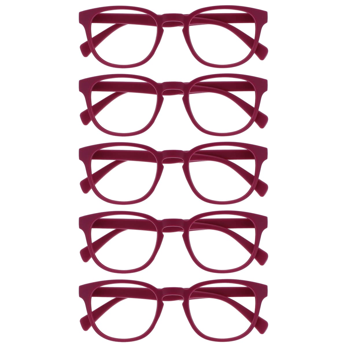 OPULIZE Pop Gafas de Lectura Pack de 5 Redondas Violeta — view 12