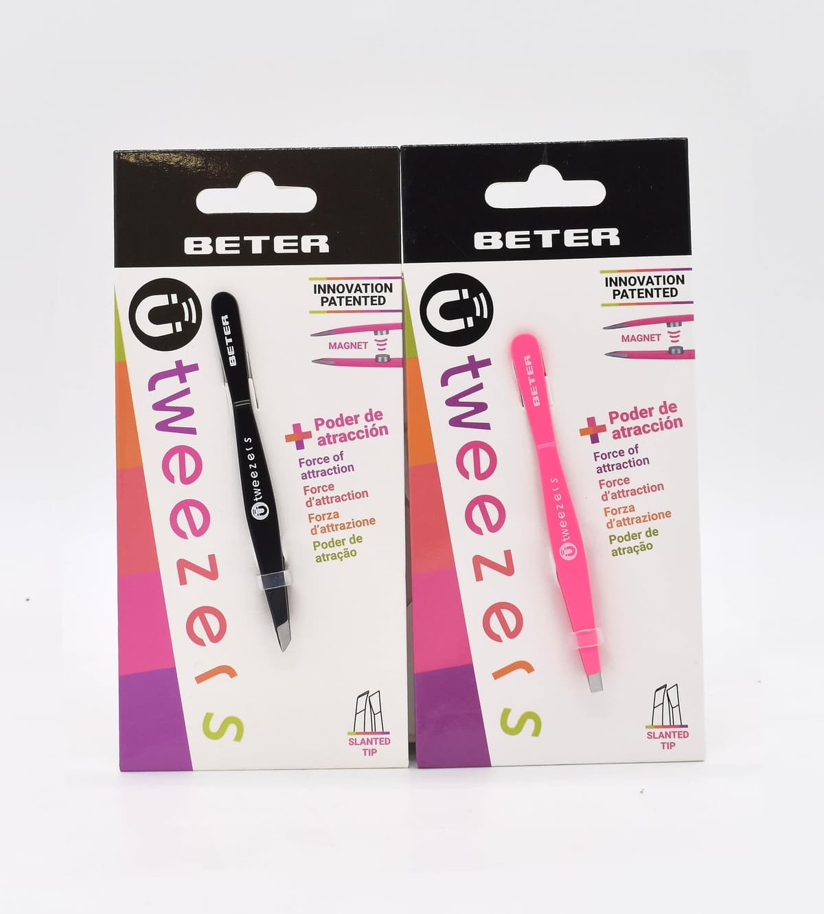 Beter – Pack de 2 pinzas de depilar para cejas de punta recta, inoxidables. — view 8