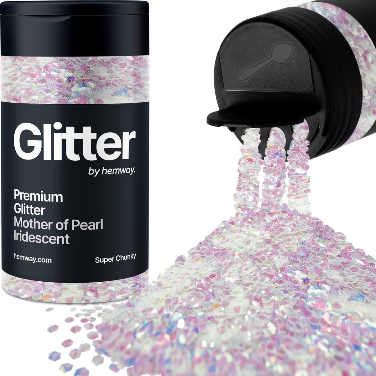 Light Rose Gold Glitter Shaker, 130g Ultrafine Glitter, Crafts 1/128" Metallic Flake Light Rose Gold Sequins, Resin & Epoxy Crafts, Decorating, Halloween, Christmas Nail, Face, Hemway — view 116