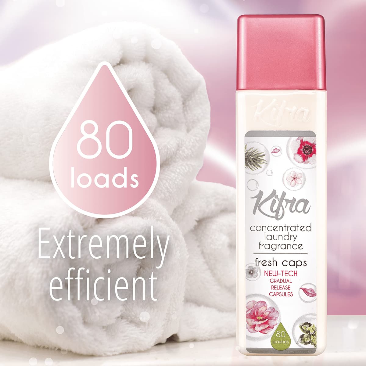 KIFRA FRESH CAPS Perfume de Lavandería Concentrado 200ml 80 Ciclos de Lavado — view 5