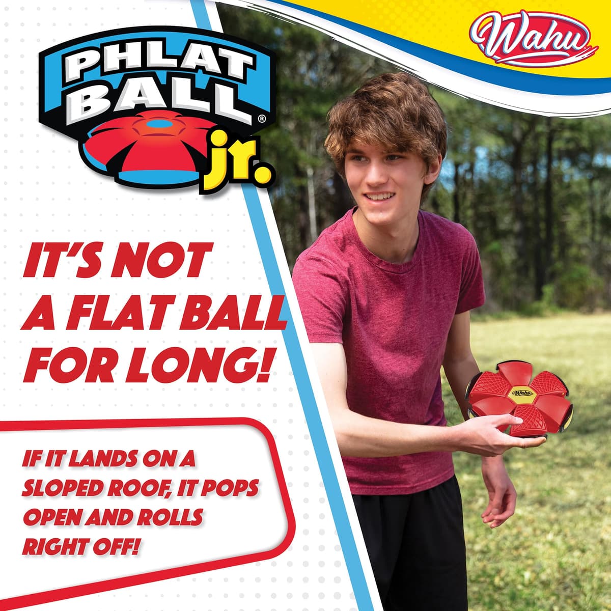 WAHU Phlat Ball Junior, Mini Faltbare Wurfscheibe, Innovative Ball 10,2 cm, Outdoor-Spiele für Kinder ab 5 Jahren, Frisbee 15,2 cm, Outdoor-Spiele für 2 Spieler und mehr, Mini-Reiseversion — view 5