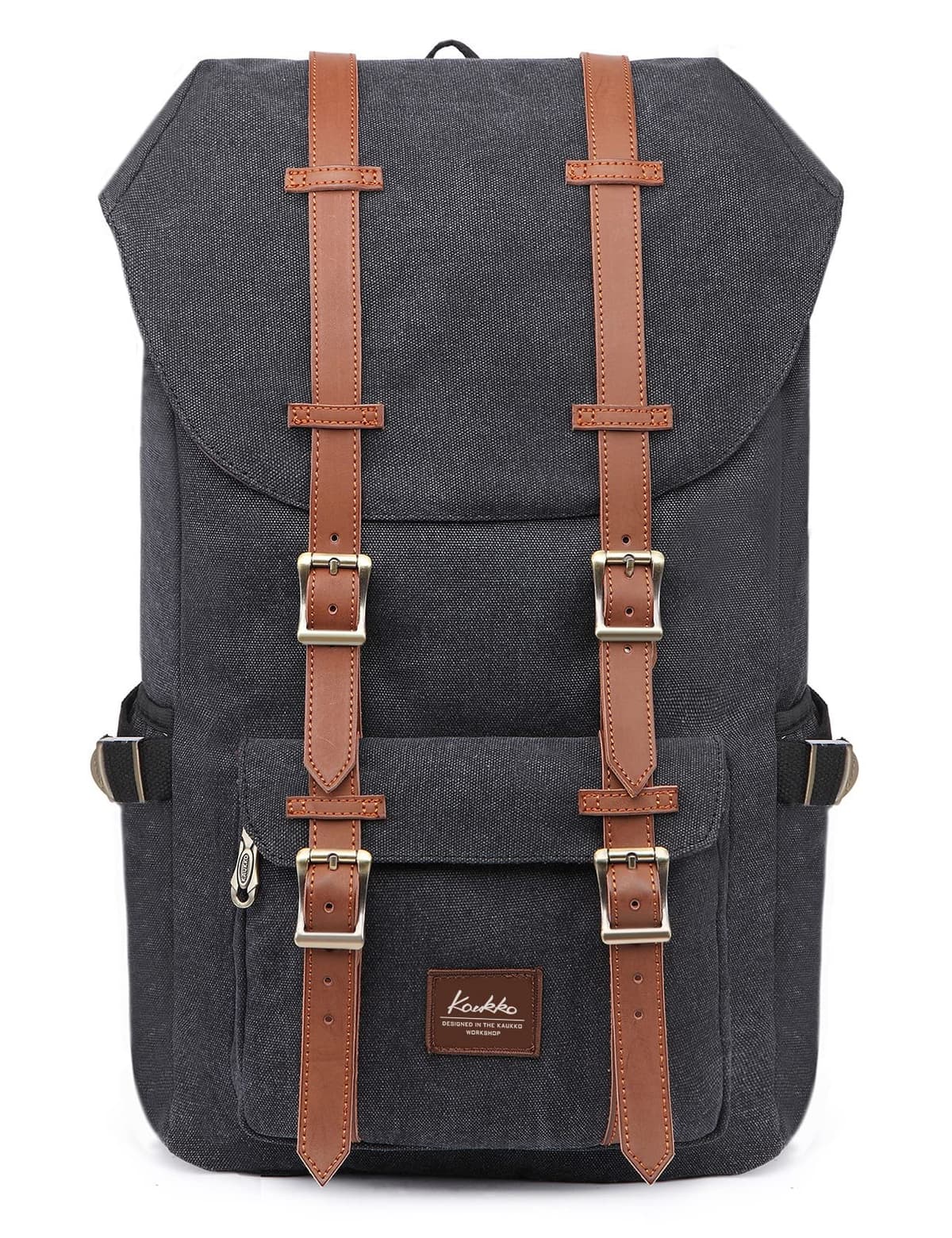 KAUKKO Mochila hermosa y bien pensada con compartimento para portátil de 15" para colegio, universidad, 22 l, Negro Jnl-ks24-03, talla única, Mochilas daypack — view 20