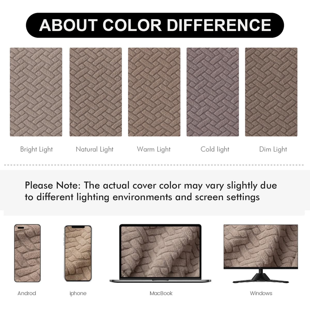 Genina Seat Covers for Dining Room Chair Seat Slipcovers Kitchen Chair Covers (Taupe, 4 Pcs) — view 6