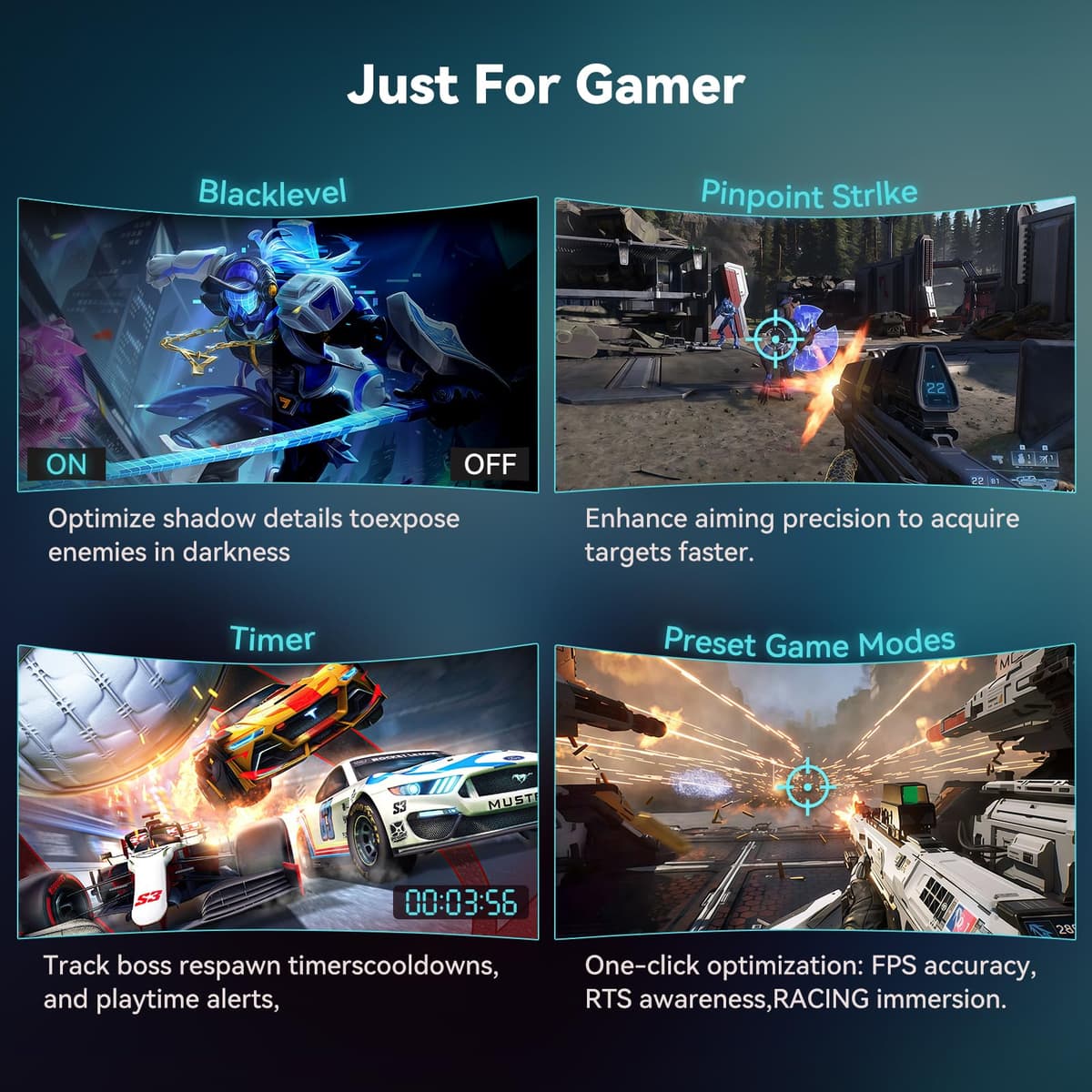 Great voell 34 inch Ultrawide Curved Gaming Monitor, 4K UWQHD(3440x1440) 165Hz PC WideScreen, 1500R 21:9 1ms MPRT, 127% sRGB VA panel 4000:1 contrast ratio, FreeSync, HDMI/DP, HDR, VESA Mountable — view 4