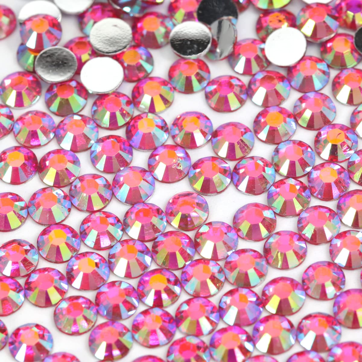 1000pcs 4mm Flat Back Non-Stick Rhinestone Crystal Diamantes Nail Art & Craft Scrapbooking Embellishments 90 Available Colours (4mm, AB Clear #A13) — view 70