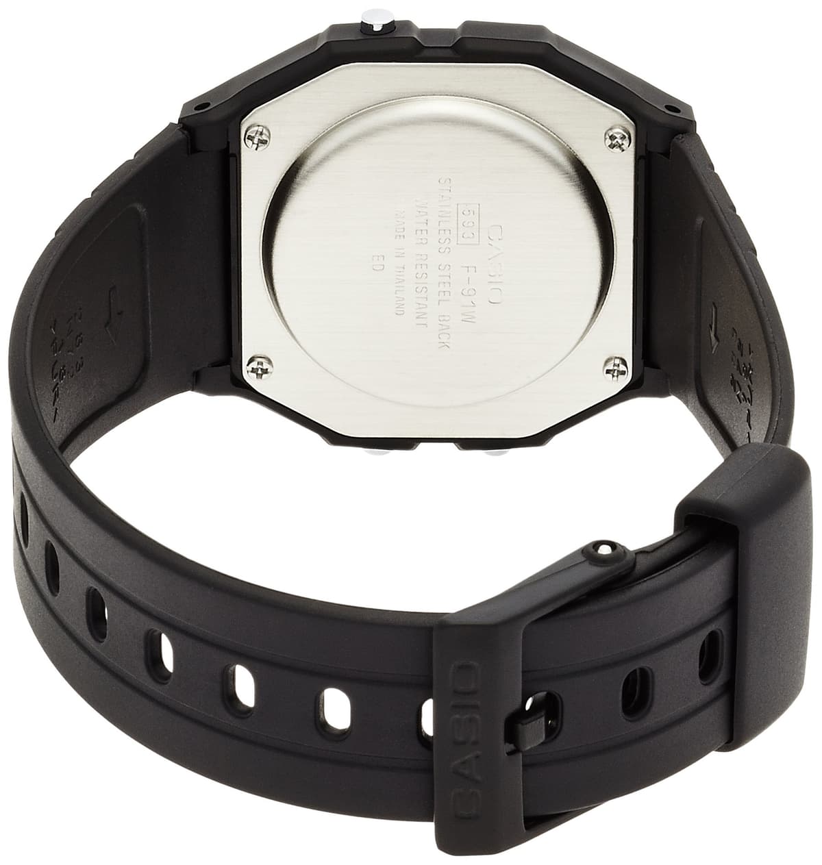 CASIO STANDARD DIGITAL WATCH WITH LED-LIGHT F-91W-1JF — view 2