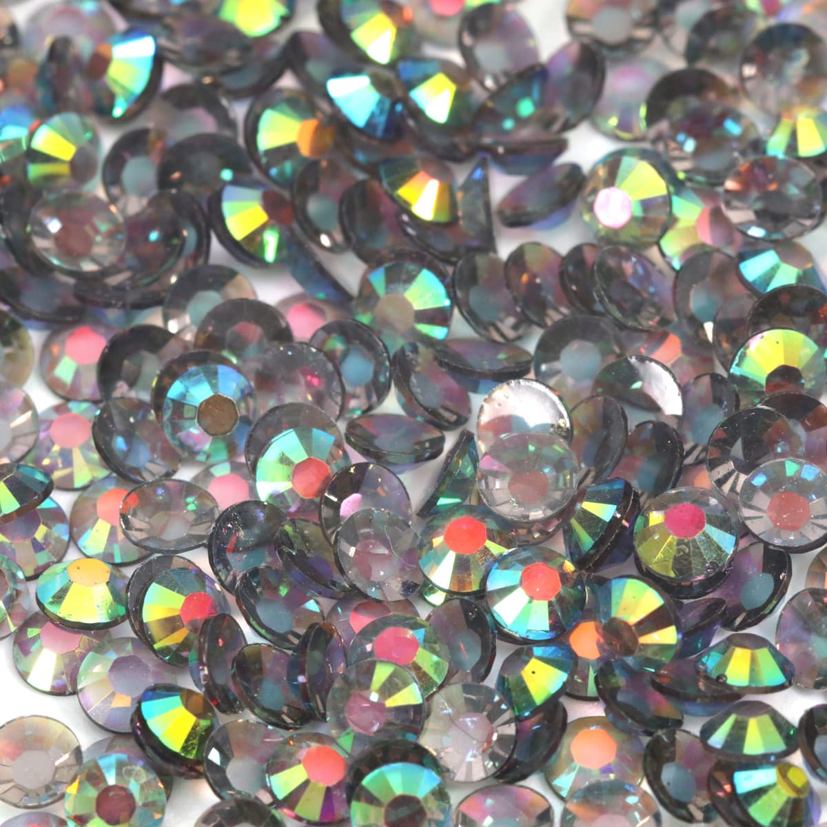 1000pcs 4mm Flat Back Non-Stick Rhinestone Crystal Diamantes Nail Art & Craft Scrapbooking Embellishments 90 Available Colours (4mm, AB Clear #A13) — view 84