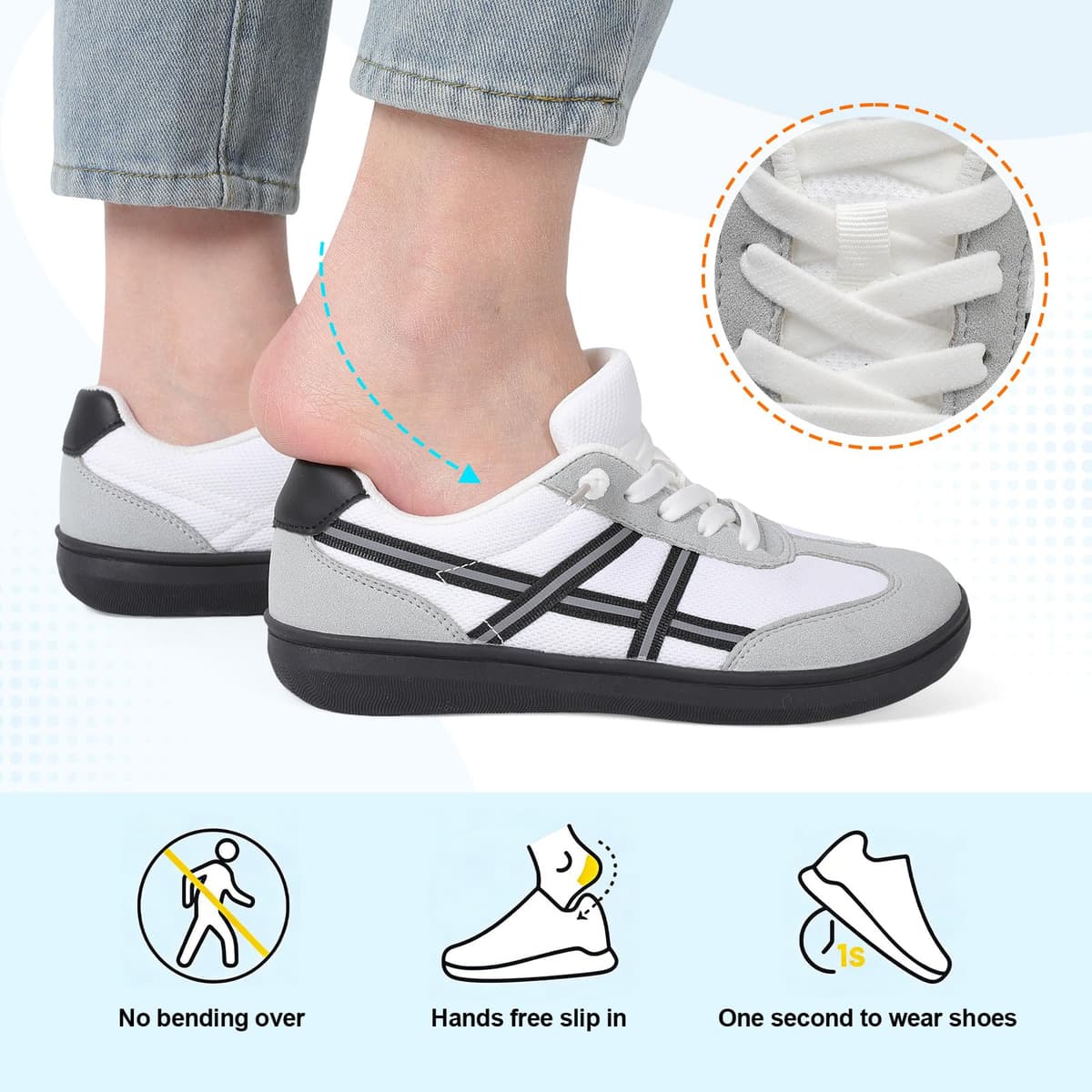 LeIsfIt Women's Barefoot Slip-On Shoes Wide Toe Box Zero Drop Casual Sneakers Non-Slip Breathable Walking Shoes for Tennis Travel & Everyday — view 4
