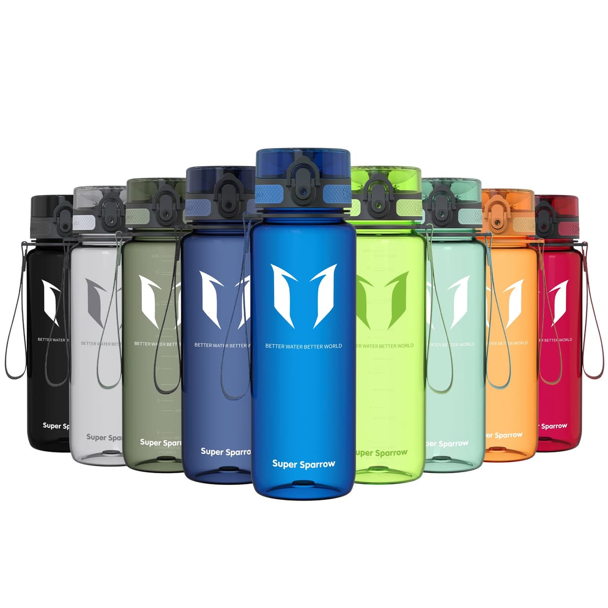 Super Sparrow Botella de Agua Deportiva -350ml & 500ml & 750ml & 1000ml - Sin BPA — view 16