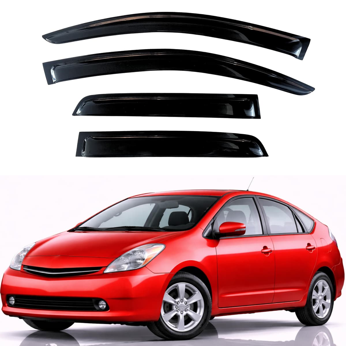 KPY Rain Guards Fit for 2006-2013 Lexus IS250 IS350, Out-Channel Window Visors Vent Wind Deflectors 4PC, Car Accessories for 06-13 Lexus is Series — view 282