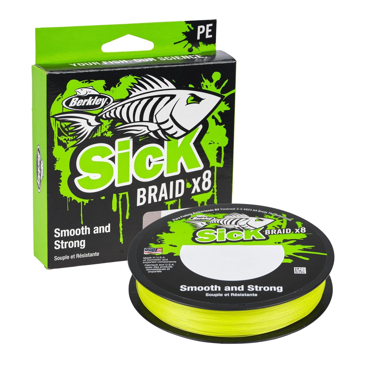 Berkley Sick Braid - Línea de pesca trenzada de 8 hebras, súper suave, 8 portadores, multifilamento, trenza de polietileno, líneas de pesca de depredador de 150/300 m para pesca en agua dulce y salada — view 13