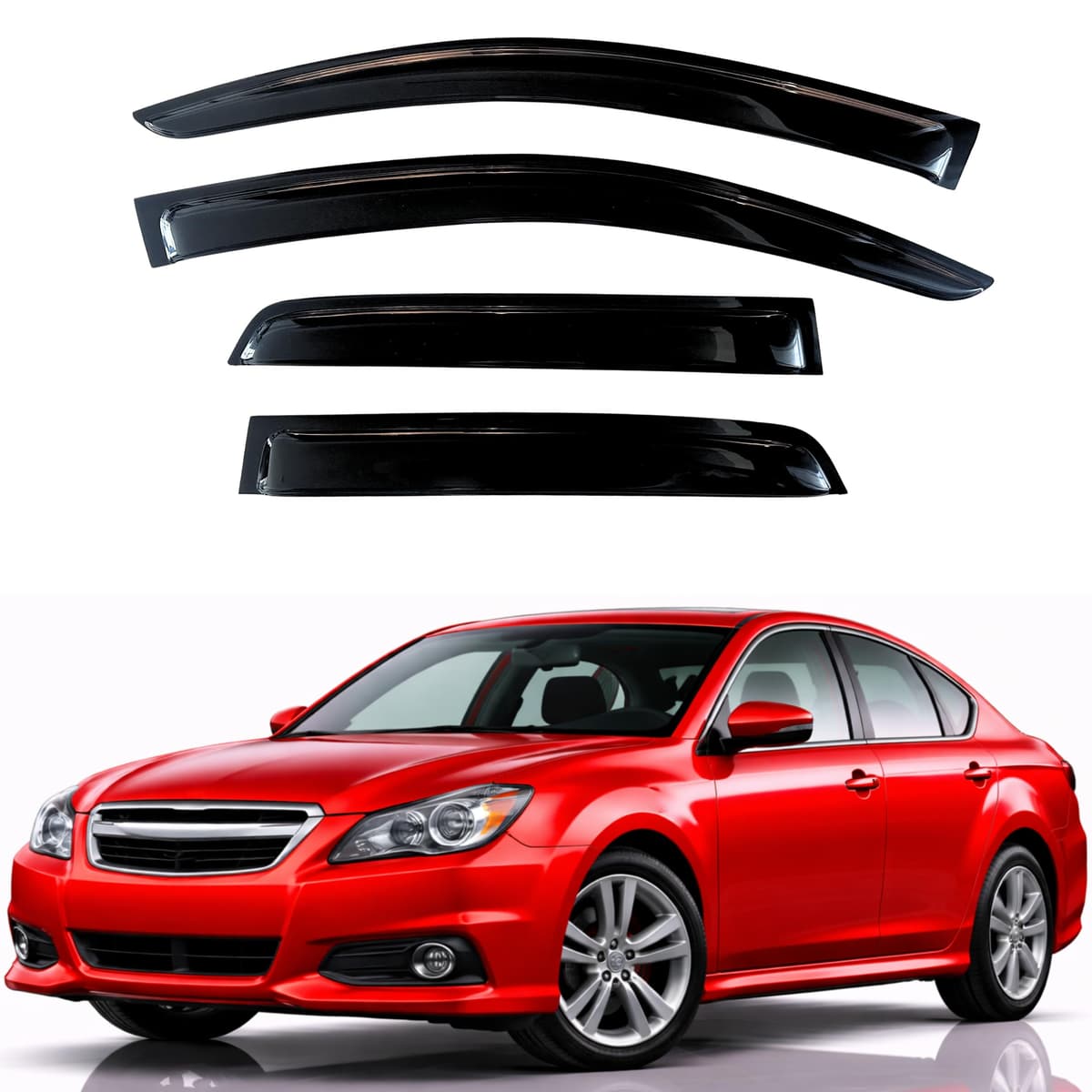 KPY Rain Guards Fit for 2006-2013 Lexus IS250 IS350, Out-Channel Window Visors Vent Wind Deflectors 4PC, Car Accessories for 06-13 Lexus is Series — view 60