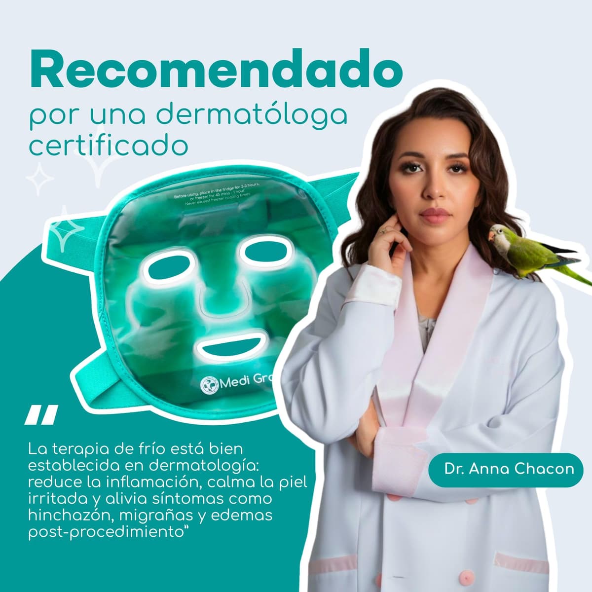 Antifaz de Gel Frío y Mascara para Ojos – Tecnología de Gel Facial de Medi Grade – Set para Cuidado Facial de Mujer y Hombre, Mascara de Frio para Cara Ojos y Anti Ojeras — view 4