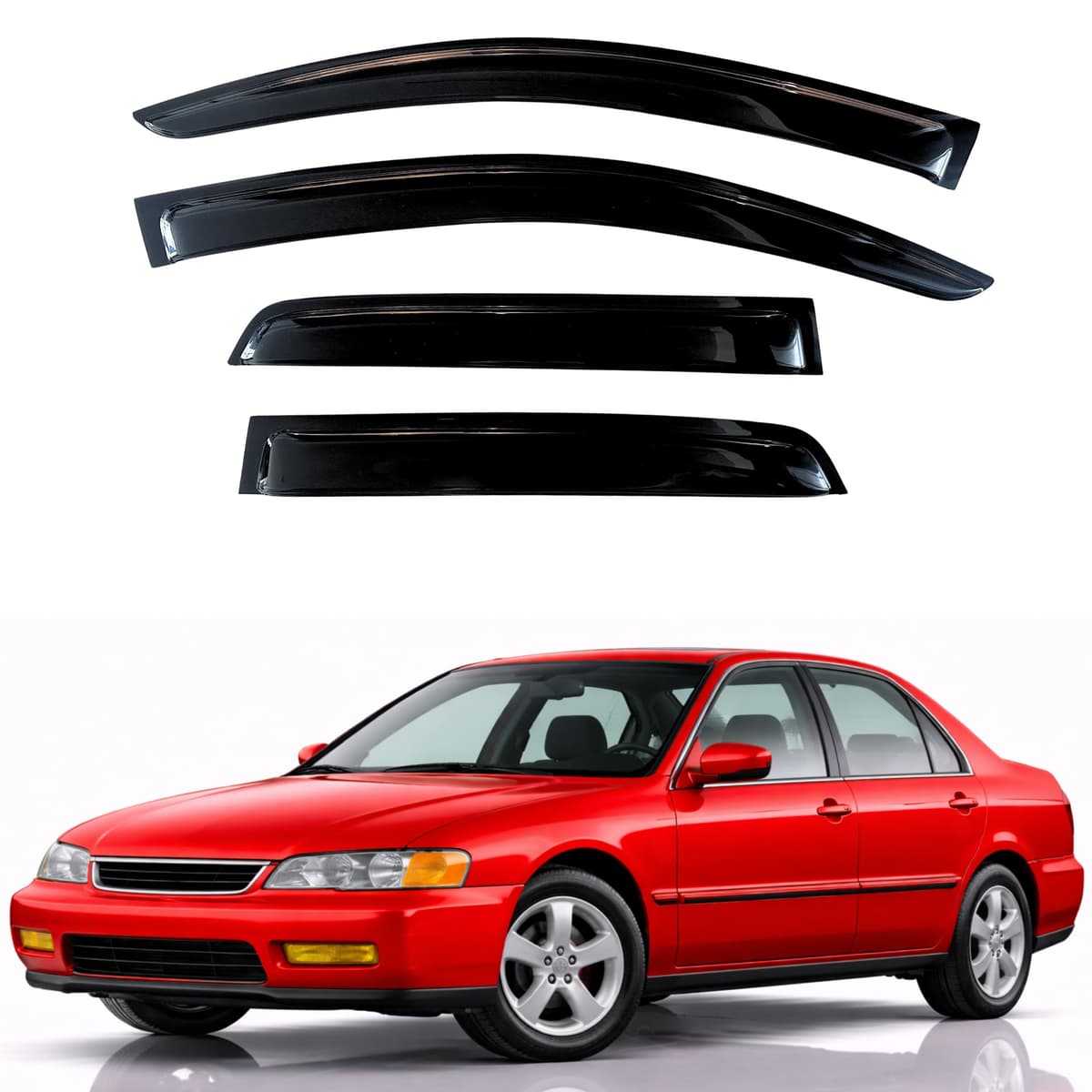 KPY Rain Guards Fit for 2006-2013 Lexus IS250 IS350, Out-Channel Window Visors Vent Wind Deflectors 4PC, Car Accessories for 06-13 Lexus is Series — view 213